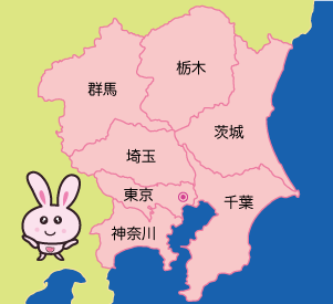 施設エリアマップ(東京、千葉、神奈川、埼玉、茨城、栃木、群馬)